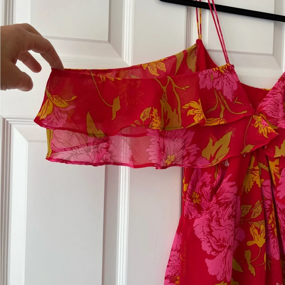 ASOS Floral Ruffle Maxi Dress - Picture 3 of 6